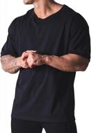 men's oversized hipster basketball t-shirt - short sleeve gym workout street style loose fit logo