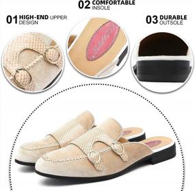 img 1 attached to 👞 Men's Mules & Clogs: XQWFH Backless Slippers with Pattern Texture