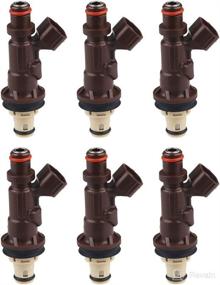 img 4 attached to JDMON Fuel Injectors Compatible with Toyota 4Runner Tacoma Tundra 3.4L V6 1999-2004 - Pack of 6, Replace Part Numbers 2320962040 2172933 - 2 Hole Design