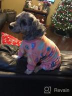 img 1 attached to Stretchable Yellow Duck Dog And Cat Pajamas For Small Dogs - Soft Material Dog Apparel For Comfy Sleepwear review by Brian Hazzard
