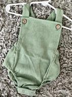 img 1 attached to Adorable Baby Romper With Backless Design - Perfect For Newborn Boys And Girls review by James Baker