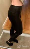 img 1 attached to Women'S Faux Leather Leggings: Stretchy, High Waisted & Tummy Control! review by Kelly Porter