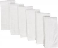 revolutionize your kitchen with fabbrica home powered by everplush kitchen towels (set of 6, white) логотип