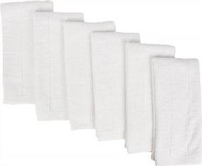img 4 attached to Revolutionize Your Kitchen With FABBRICA HOME Powered By Everplush Kitchen Towels (Set Of 6, White)