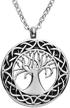 stylish and meaningful: smartchoice tree of life cremation necklace with gift box for ashes logo