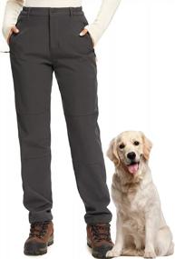 img 4 attached to Winter Adventure Essential: Women'S Waterproof Fleece-Lined Snow Pants With Zipper Pockets