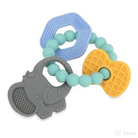 img 3 attached to Nuby Chewy Charms Key Silicone Teether: A Soothing Solution for Teething Babies