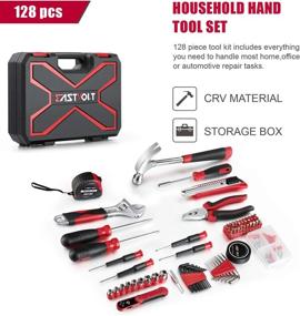 img 3 attached to Complete Home Repair Tool Set - Eastvolt 128-Piece Tool Set With Storage Toolbox