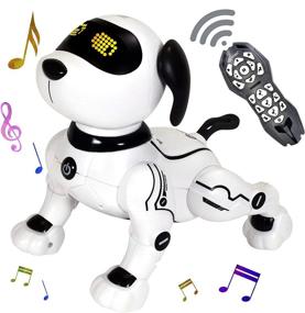 img 4 attached to Интерактивная и забавная игрушка-робот-собака Contixo R3 - идеально подходит для детей, с которыми можно играть и взаимодействовать!