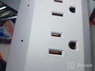 img 1 attached to Smart Surge Protector Cord Extender With Alexa & Google Assistant - Geeni Surge 4-Outlet, 2 USB, 3 Feet. review by James Yarbrough