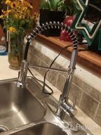 img 1 attached to Stylish And Functional: HGN Matte Black Kitchen Faucet With Pull Down Sprayer And Stainless Steel Design review by Ryan Rodriguez
