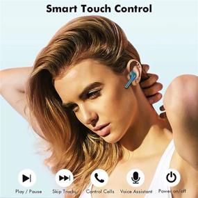 img 1 attached to YHT Wireless Earbuds With Bluetooth 5.3 Technology, 4-Mics, Clear Calls, ENC Noise Cancelling, Deep Bass, Waterproof, And Sports In-Ear Stereo Headphones For IPhone And Android In Green