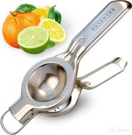 🍋 nuvantee stainless-steel lemon squeezer - extra-large manual citrus juicer for fresh lime & orange juice logo