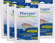 🦆 platypus ortho dental flossers - 30 pack логотип