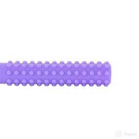 img 2 attached to Soft Silicone Baby Teething Tubes - Soothing Teething Toy for Babies 0+ Months - 7 inches Long - Calms Teething Discomfort - Hypoallergenic - Durable - Safe Silicon - Promotes Baby Health (Pink + Purple)