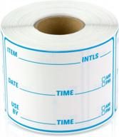 blue 2"x3" shelf life labels - 300 per roll - perfect for food rotation and preparation logo