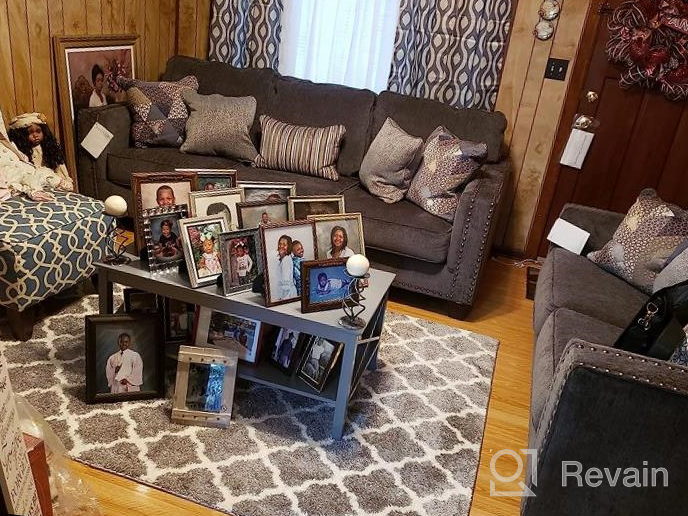 img 1 attached to Modern Chic And Functional White Coffee Table With Storage Shelf For Your Living Room review by Steven Stager