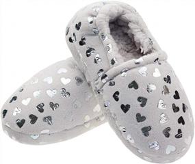 img 4 attached to Cute And Cozy LA PLAGE Girls Slippers For Indoor And Outdoor Comfort