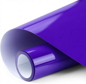 img 4 attached to ARHIKY 12" X 5' Iron-On Heat Transfer Vinyl Roll In Purple For Custom Apparel Decoration