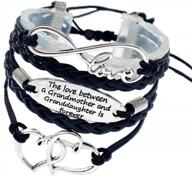 forever connected: nana and granddaughter matching bracelet set - perfect gift for birthdays, christmas and back-to-school logo