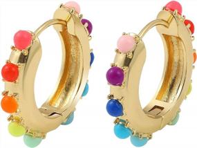 img 4 attached to Add Glamour To Your Look With Sloong Gold Plated Cuff Earrings - Perfect For Women And Girls