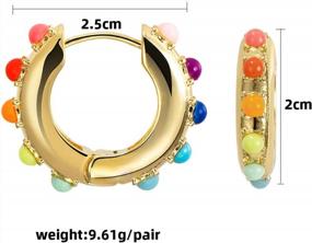 img 1 attached to Add Glamour To Your Look With Sloong Gold Plated Cuff Earrings - Perfect For Women And Girls
