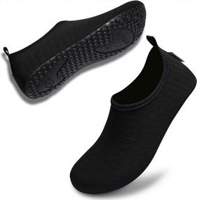 img 1 attached to VIFUUR Barefoot Water Shoes Quick-Dry Aqua Yoga Socks Slip-on for Men and Women