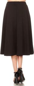 img 2 attached to USA-Made Women'S Knee-Length A-Line Skirt: Soft, Comfortable, And Stylish