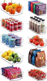 img 4 attached to Set Refrigerator Organizer Bins Countertops Storage & Organization ~ Kitchen Storage & Organization