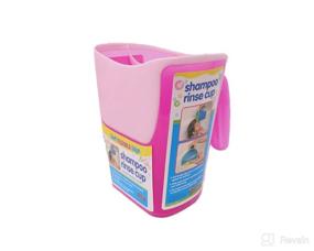 img 4 attached to 🛁 Kids' Shampoo Rinse Cup - Baby Bath Pail with Tear-Free Baby Rinser Pail - Available in Three Vibrant Colors