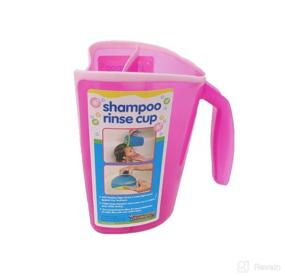 img 1 attached to 🛁 Kids' Shampoo Rinse Cup - Baby Bath Pail with Tear-Free Baby Rinser Pail - Available in Three Vibrant Colors