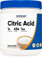 🍋 nutricost citric acid powder (1lb): non-gmo, gluten free and vegetarian friendly! logo