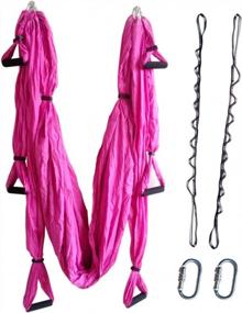 img 1 attached to Experience The Benefits Of Aerial Yoga With The Wellsem Flying Hammock – Available In 5 Colors!