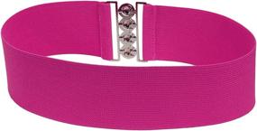 img 2 attached to Modeway Elastic Stretch Fashion Waistband Women's Accessories - Belts