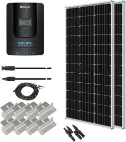 img 4 attached to Renogy 200W 12V Solar Panel Starter Kit W/20A Rover MPPT Charge Controller & Mounting Z Brackets For RV, Boats, Trailer, Camper
