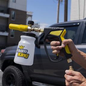 img 2 attached to 🧼 High-performance Foam King Foam Cannon Sprayer - Wide Mouth Design - Premium Car Wash Cleaning for Gas & Electric Pressure Washers