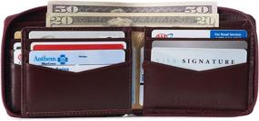 img 2 attached to Alpine Swiss Zipper Bifold Collection Men's Accessories : Wallets, Card Cases & Money Organizers