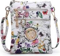 dasein crossbody lightweight functional 7051s white women's handbags & wallets in crossbody bags logo