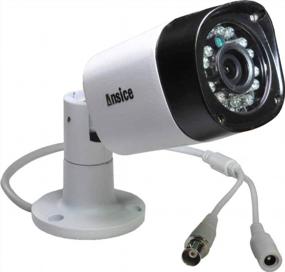 img 4 attached to Ansice CCTV Camera (White) Day Night Infrared Wide Angle 2.8Mm 1000Tvl Cmos с Ir-Cut Bullet Security Camera CCTV Домашнее наблюдение на открытом воздухе 24 светодиода