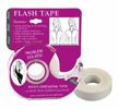 secure and reliable: braza double sided flash tape - 2 rolls of 20 ft - white logo