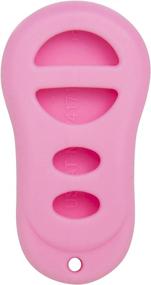 img 3 attached to Keyless2Go Replacement For New Silicone Cover Protective Case For Remote Key Fobs With FCC GQ43VT9T GQ43VT17T - Pink