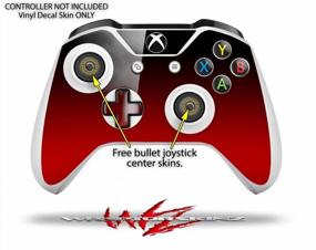 img 2 attached to WraptorSkinz Decal Skin Wrap Set Works With 2016 And Newer XBOX One S Console And 2 Controllers Smooth Fades Red Black