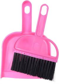 img 2 attached to 🖥️ Mini Cleaning Brush and Dustpan Set for Computer Keyboard, Desktop, Car Table - 37YIMU, Set of 3