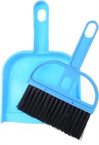 img 1 attached to 🖥️ Mini Cleaning Brush and Dustpan Set for Computer Keyboard, Desktop, Car Table - 37YIMU, Set of 3