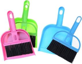 img 3 attached to 🖥️ Mini Cleaning Brush and Dustpan Set for Computer Keyboard, Desktop, Car Table - 37YIMU, Set of 3