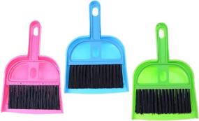 img 4 attached to 🖥️ Mini Cleaning Brush and Dustpan Set for Computer Keyboard, Desktop, Car Table - 37YIMU, Set of 3