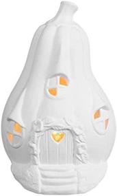 img 1 attached to Magical Gourd Fairy Cottage- Create Your Own Light-Up Ceramic Keepsake