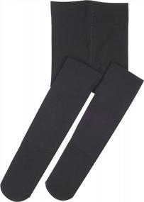 img 4 attached to DIPUG Toddler Ballet Tights - Soft And Thick Footed Dance Tights For Girls