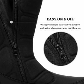 img 1 attached to Stay Dry And Warm With SILENTCARE Men'S Winter Waterproof Snow Boots - Slip-On, Mid-Calf, And Lightweight!