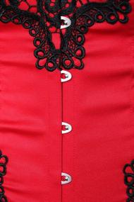 img 1 attached to Charmian Women'S Sexy Strapless Floral Embroidery Gothic Corset With Lace Skirt - Stand Out In Style!